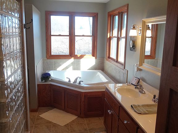 Large master bath with spa