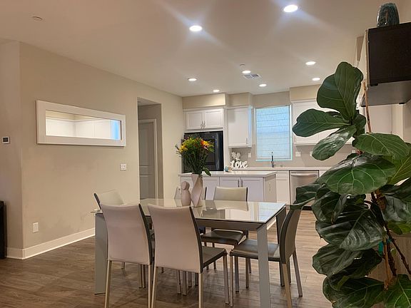 Dining room and kitchen