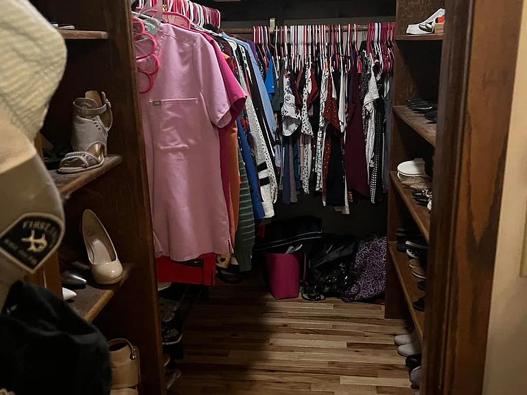 Master walk in closet