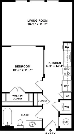 Angel Wing | Studio | 1 Bath | 637 SF Angel Wing | Studio | 1 Bath | 637 SF