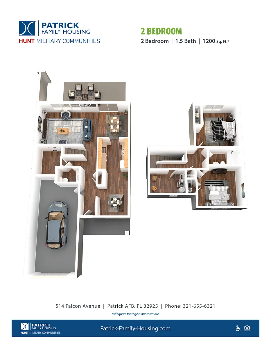 Floor plan Central 2 BR