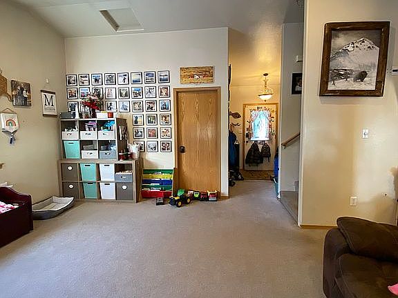 Living room looking to entry