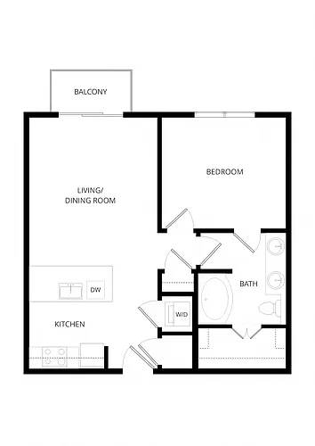 Floor plan 1X1 A0