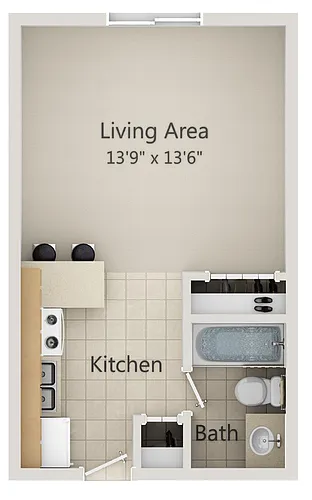 Floor plan Studio