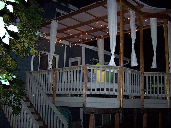Deck at night