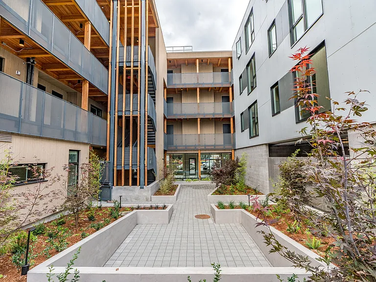 The Lenox Exterior and Courtyard