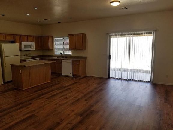 Kitchen with Island and Built In Microwave!