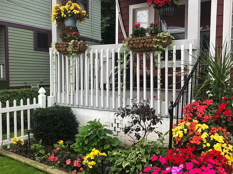summer gardens in front yard