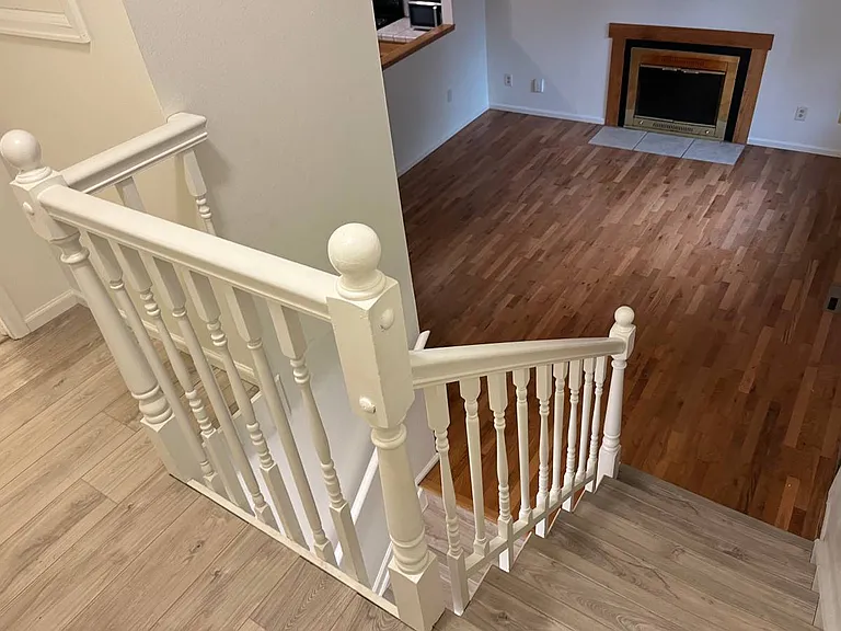 Living room from upper landing