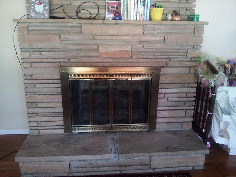 Fire place front living room
