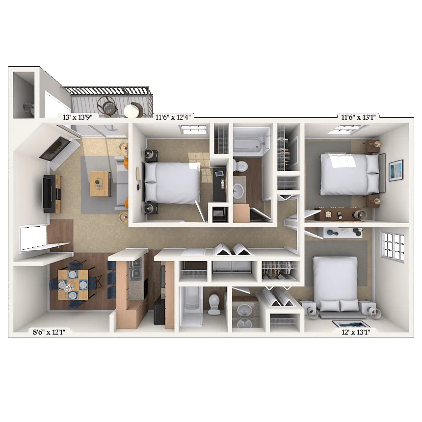 Floor plan The Triple Crown
