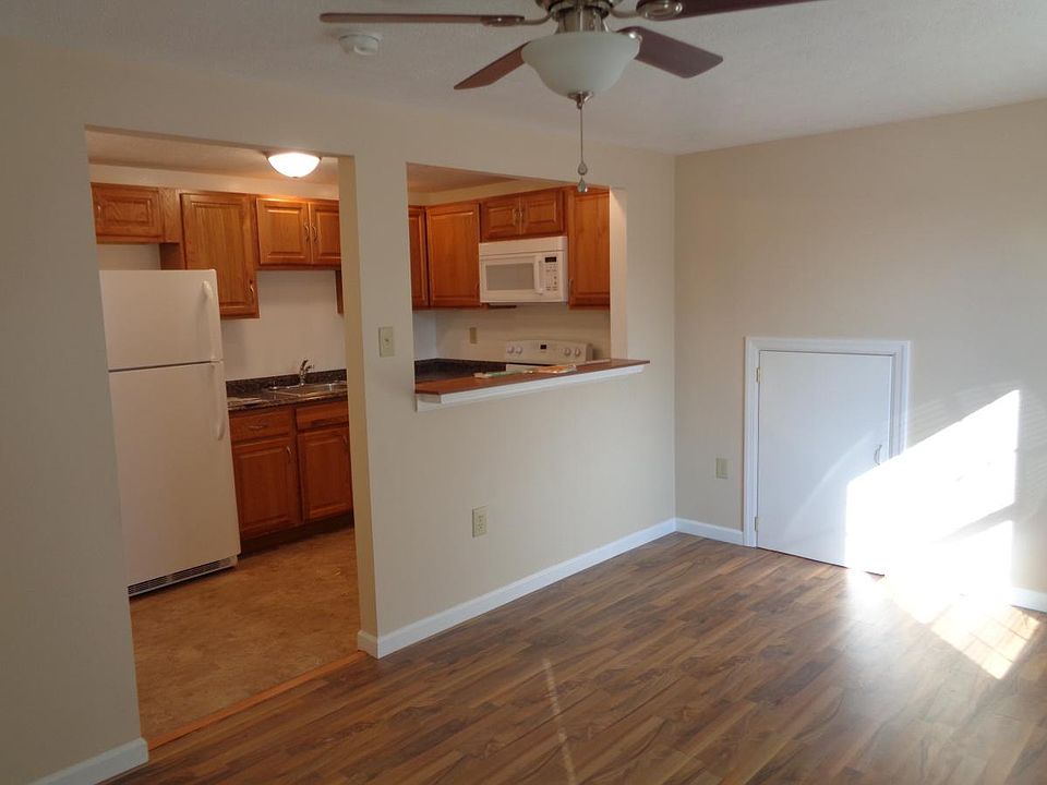 Living area looking into kitchen