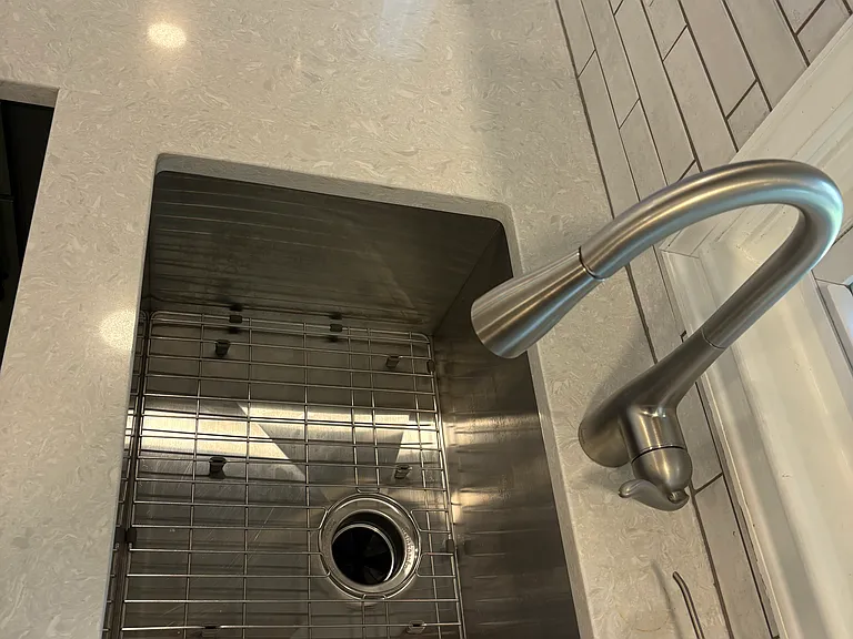 New Stainless steel sink and faucet