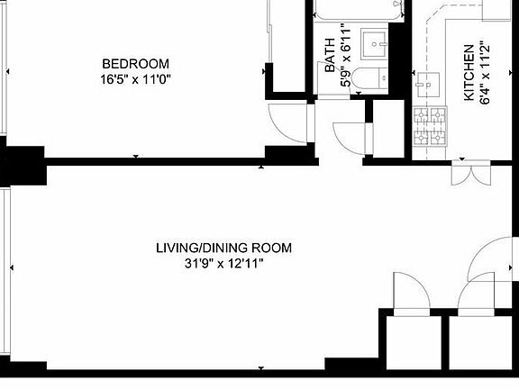 2nd image of 77 W 55th St APT 5F
