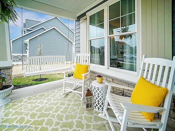 Welcoming front porch