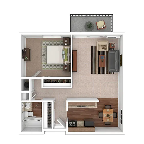 Floor plan A1 - Cottonwood