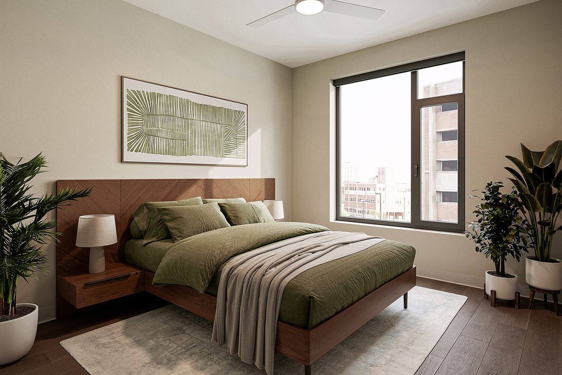 Polaris 1BR + Den - Bedroom