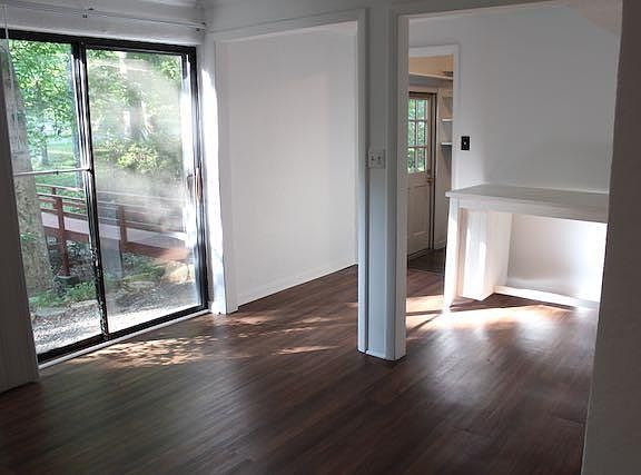 dining area with view of bridge