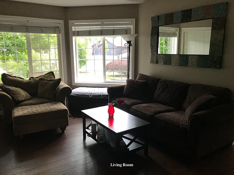 living room at the front of the house