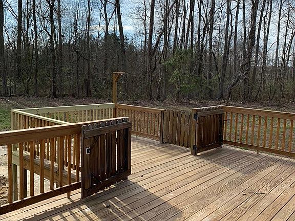 Large back deck.