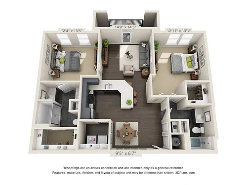 Floor plan Burl Ray