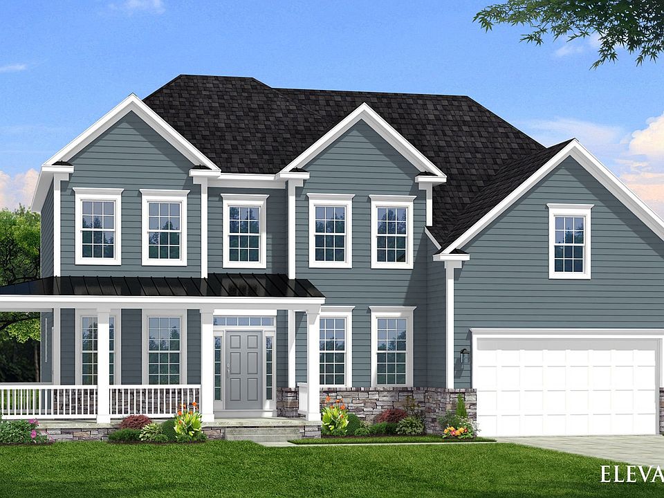 Exterior Rendering of Castlerock II Elevation 14 at Brunswick Crossing in Frederick County, Maryland