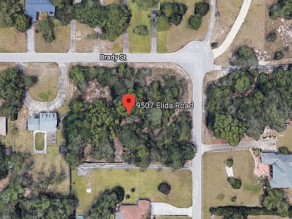 Large corner cul de sac lot.