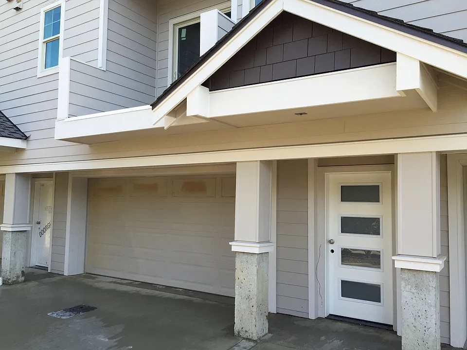 Unit C Entry Door & 2 Car Private Garage