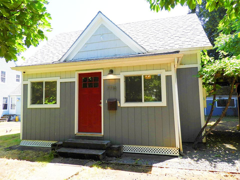 Front door of house