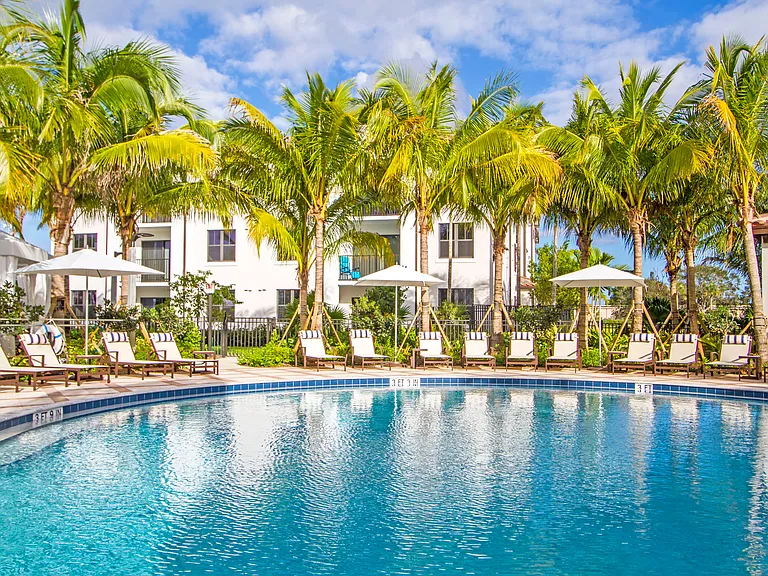 Soak up the sunshine by the sparkling pool