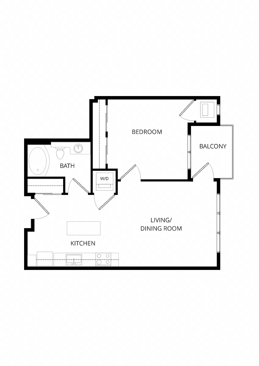 Floor plan B3 1X1