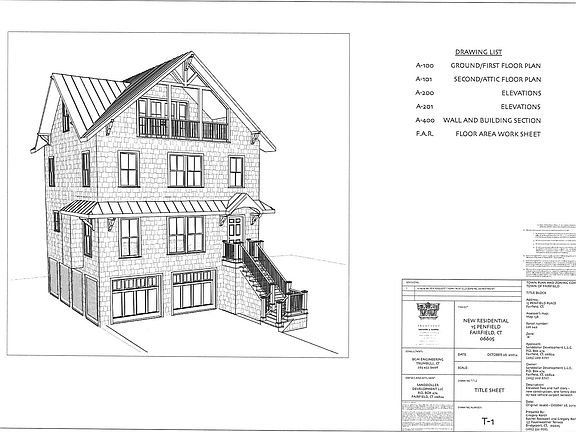 Architect's Drawing, Exterior Front