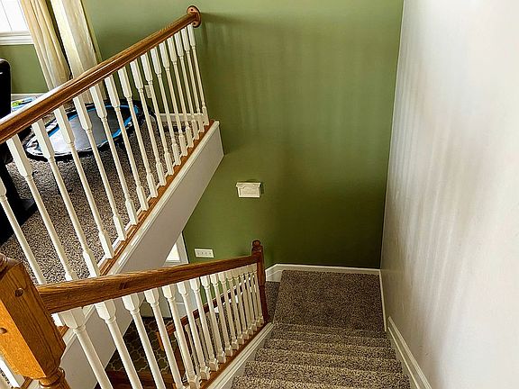 stairs down to front door