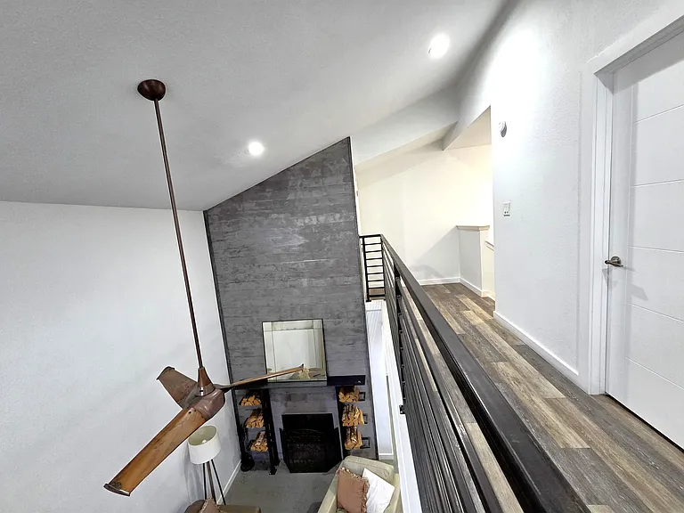 Modern Upstairs Steel Railing