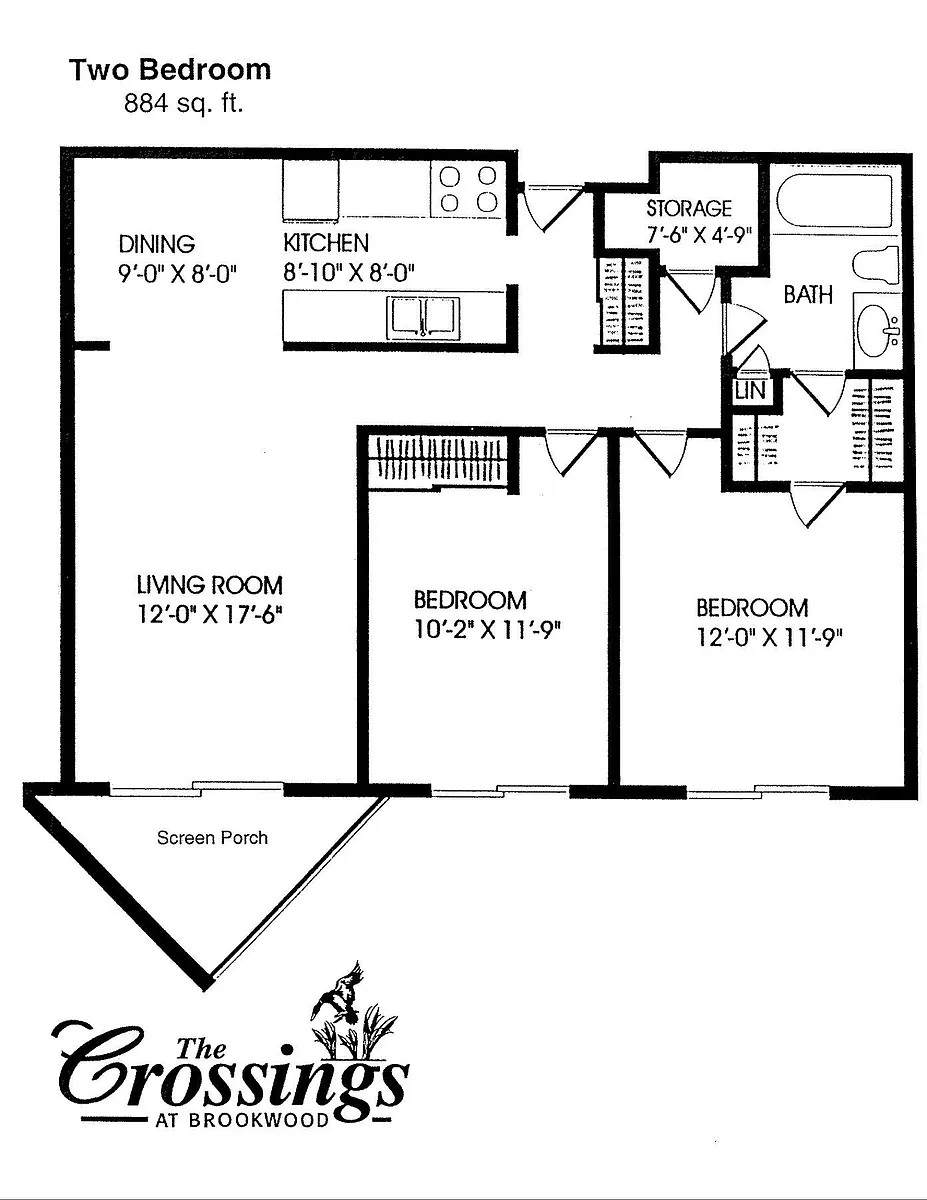 Floor plan 6125 2 Bedroom