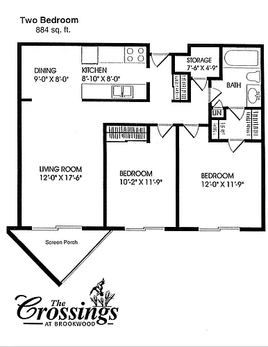 Floor plan 6125 2 Bedroom