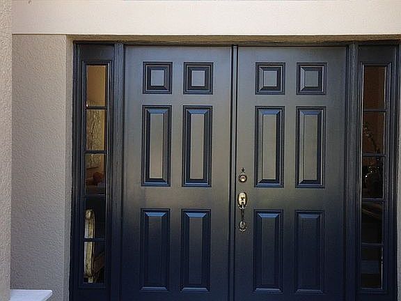 Door with sidelights  Front Entry