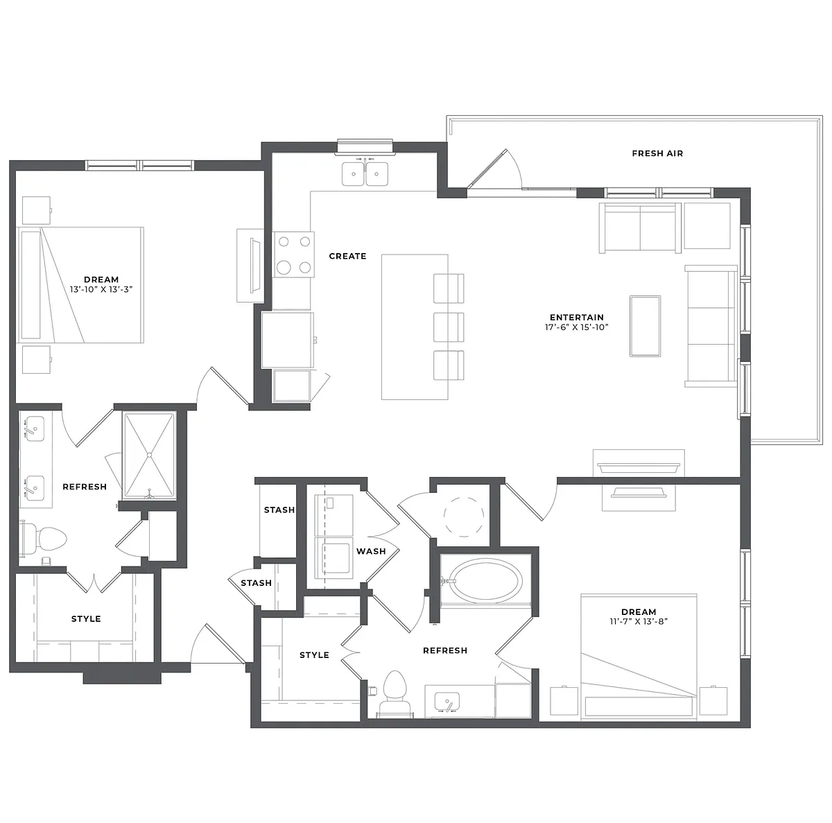 Floor plan B2
