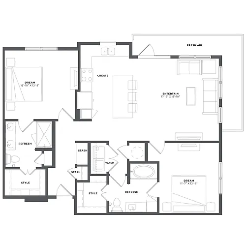 Floor plan B2