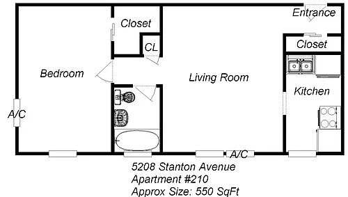 Floor plan 5208 Stanton Ave