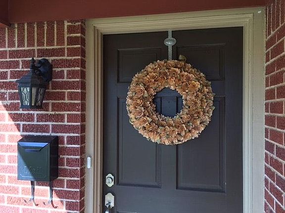 Front door with covered porch