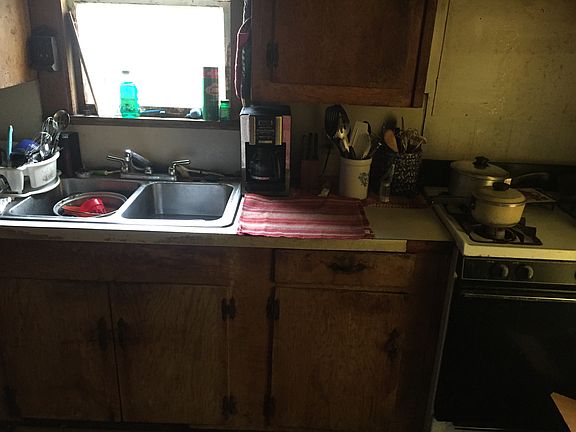 Inside sink/stove area