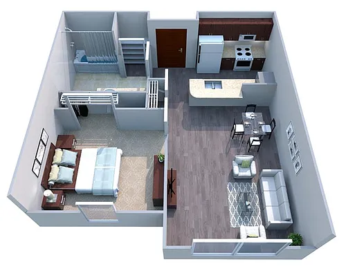 Floor plan 1 Bed