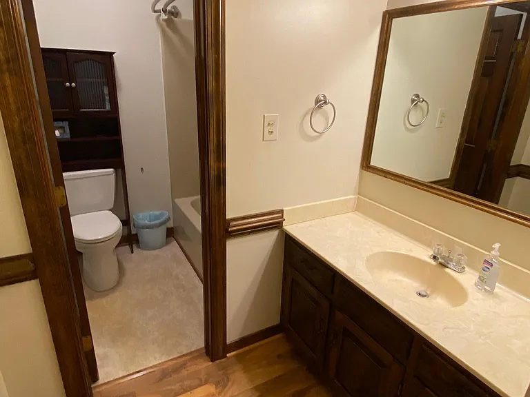 Hallway bathroom