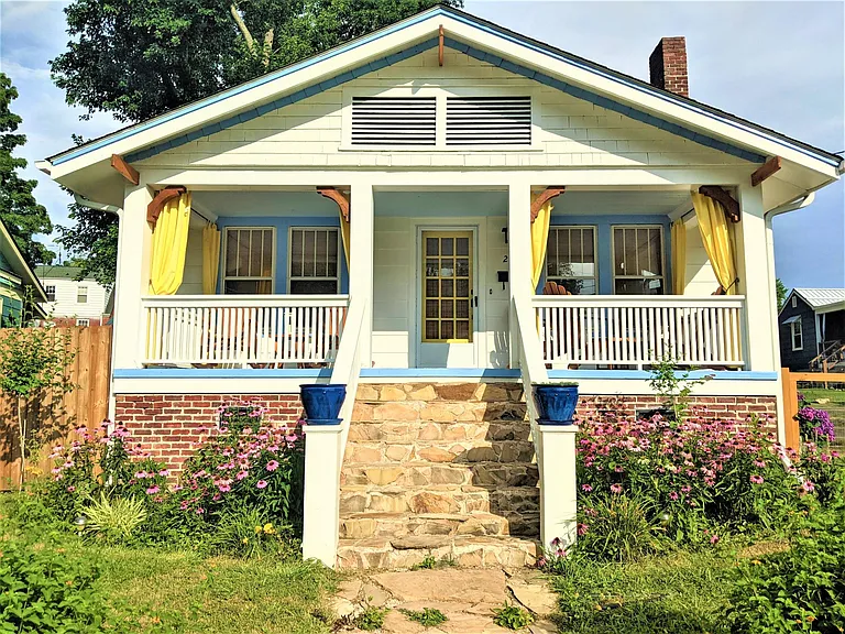 Spend nights and mornings on the huge front porch