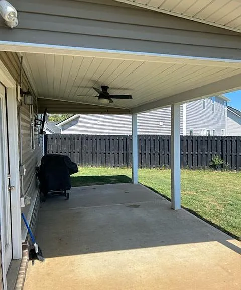 Covered Rear Porch