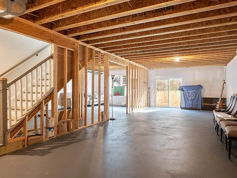 unfinished basement