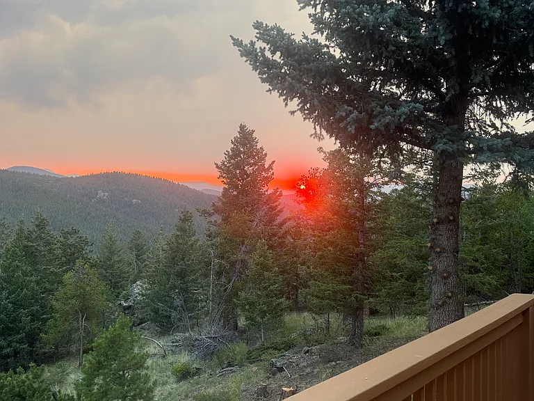 Beautiful sunsets off the back deck