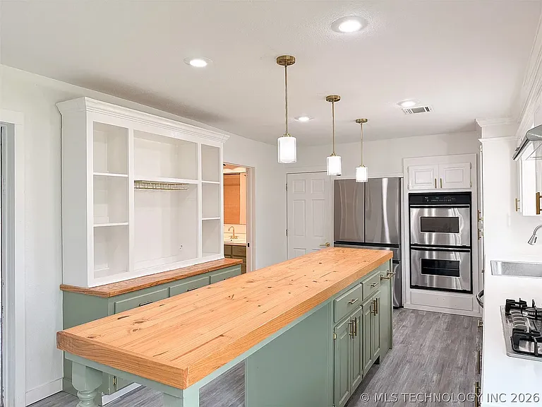 Kitchen (open door is hall bath)