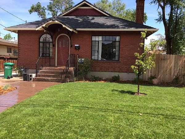 Front entrance is fully landscaped